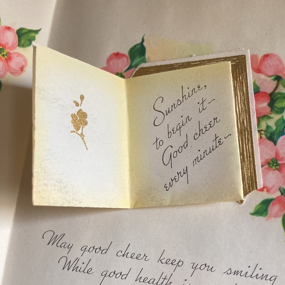 1940’s/50’s beautiful get well card - Picture 5 of 9